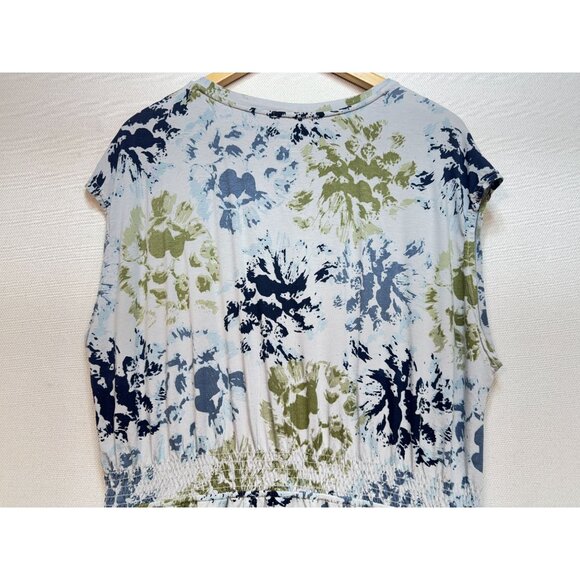 Merrell Knit Dress Womens XXL Multicolor Floral Short Sleeve Elastic Waist - Picture 12 of 14